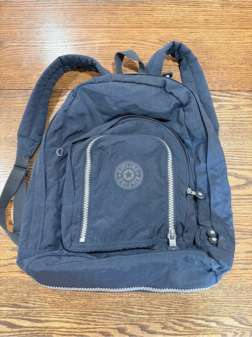 Kipling Navy Blue Expandable Hal Backpack